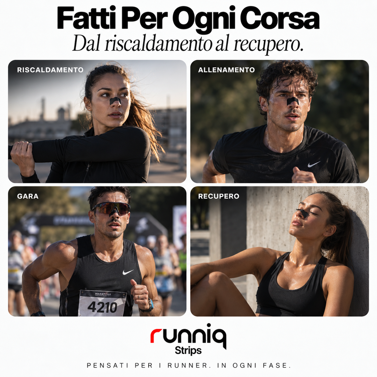 RunniqStrips – Tiras Nasales Deportivas