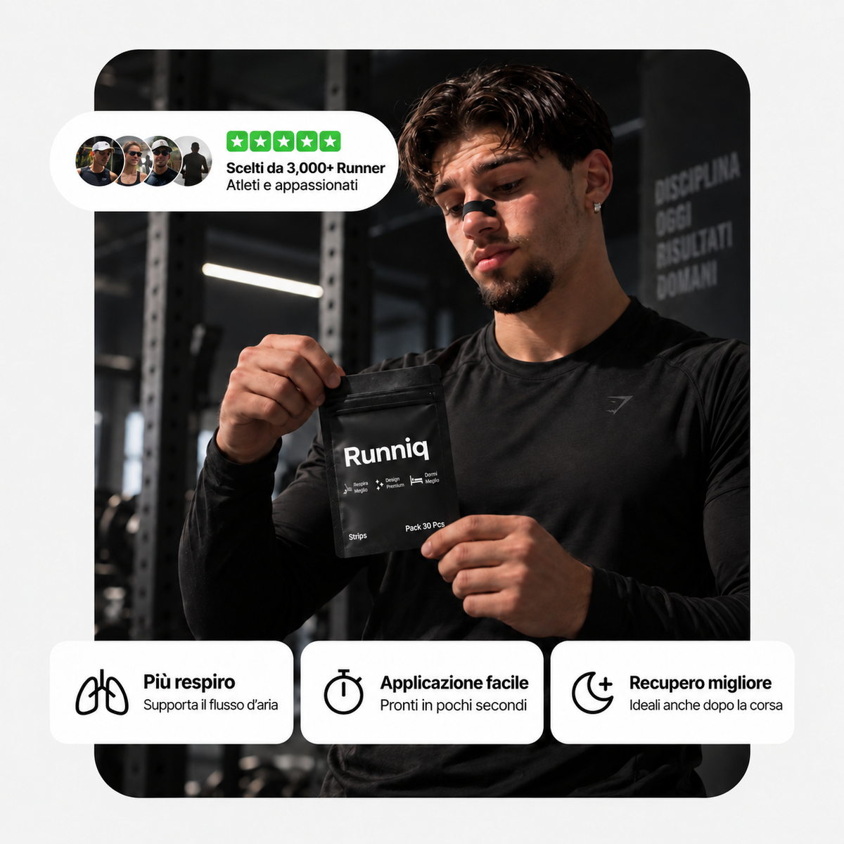 RunniqStrips – Tiras Nasales Deportivas